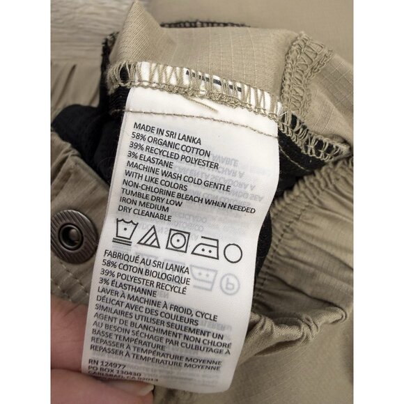 Prana Double Peak All Around Pant Tan Sandbar Hiking SPF 50 Size 2 Ripstop - Picture 9 of 13